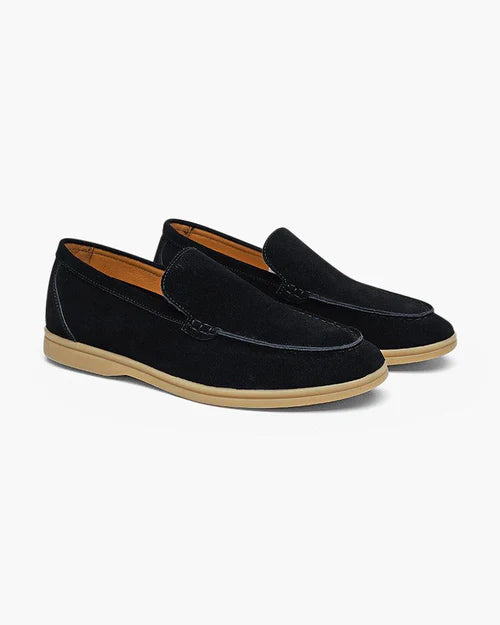 Premium Suede Loafers - Baumont Club Luxury Slip-Ons with Supportive In-Sole