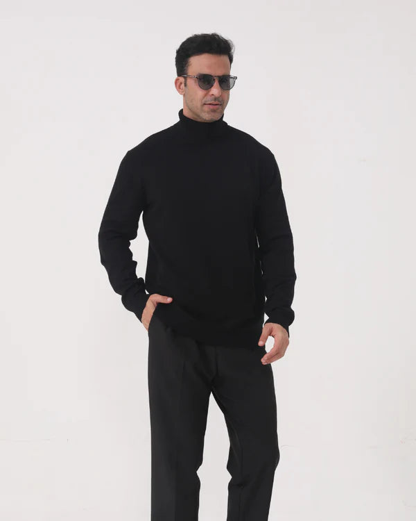 Gstaad Merino Wool Turtleneck | Premium Wool Blend with Modern Fit