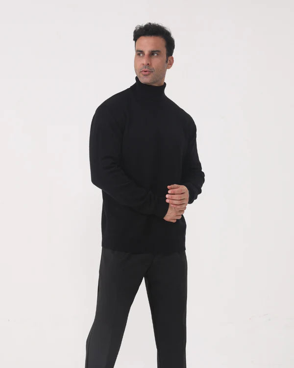 Gstaad Merino Wool Turtleneck | Premium Wool Blend with Modern Fit
