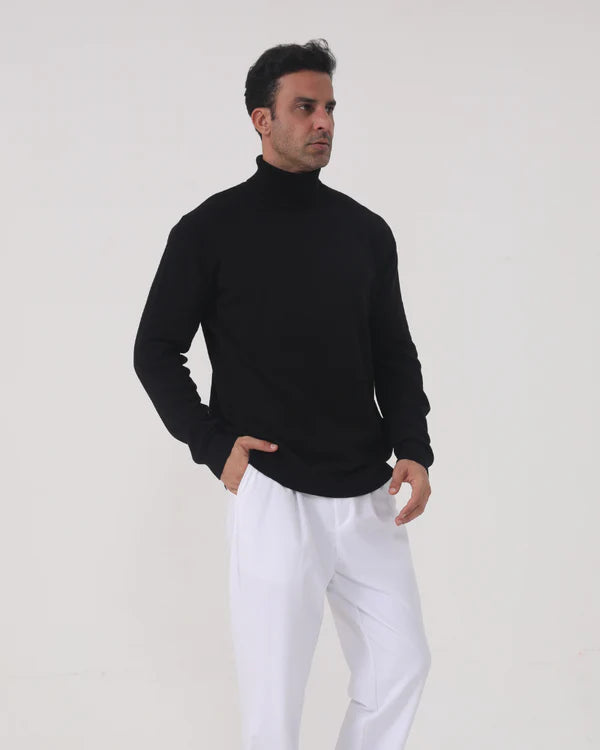 Gstaad Merino Wool Turtleneck | Premium Wool Blend with Modern Fit