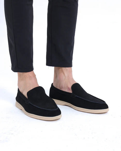 Premium Suede Loafers - Baumont Club Luxury Slip-Ons with Supportive In-Sole
