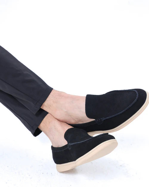 Premium Suede Loafers - Baumont Club Luxury Slip-Ons with Supportive In-Sole