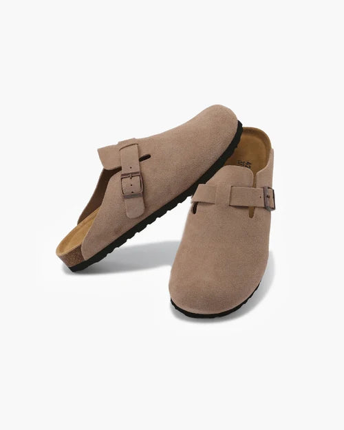 Baumont Club Suede Clogs – Luxe Calf-Suede Slip-Ons with All-Leather Insole