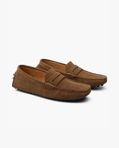 Baumont Club Suede Clogs - Luxe Calf-Suede Slip-Ons with All-Leather Insole