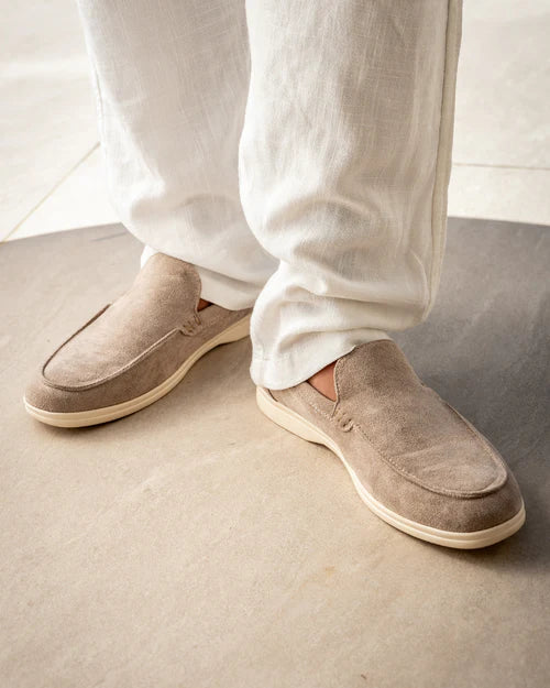 Baumont Club Suede Loafers – Luxurious Suede Slip-Ons with Orthopedic Support Insole