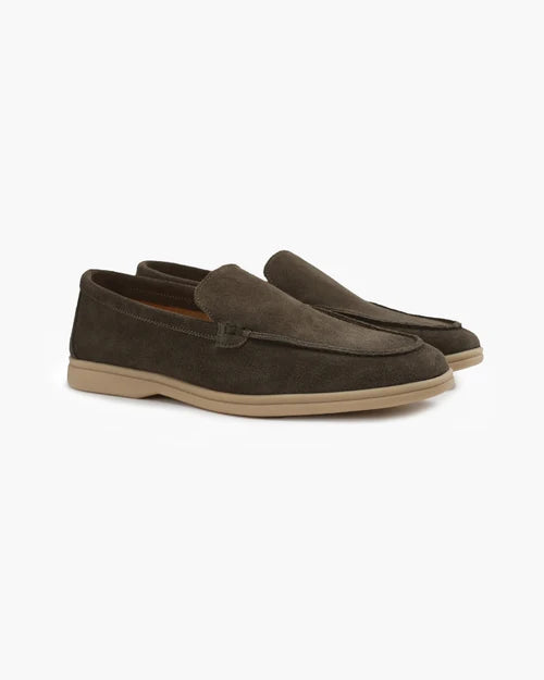 Premium Suede Loafers - Baumont Club Luxury Slip-Ons with Supportive In-Sole