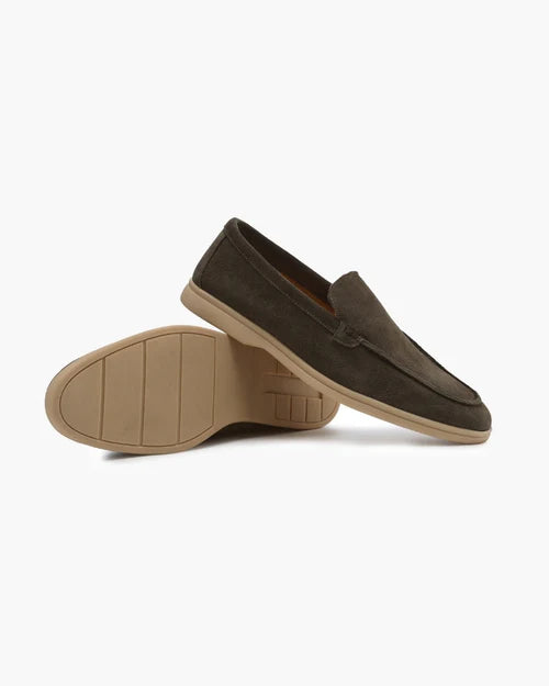 Premium Suede Loafers - Baumont Club Luxury Slip-Ons with Supportive In-Sole