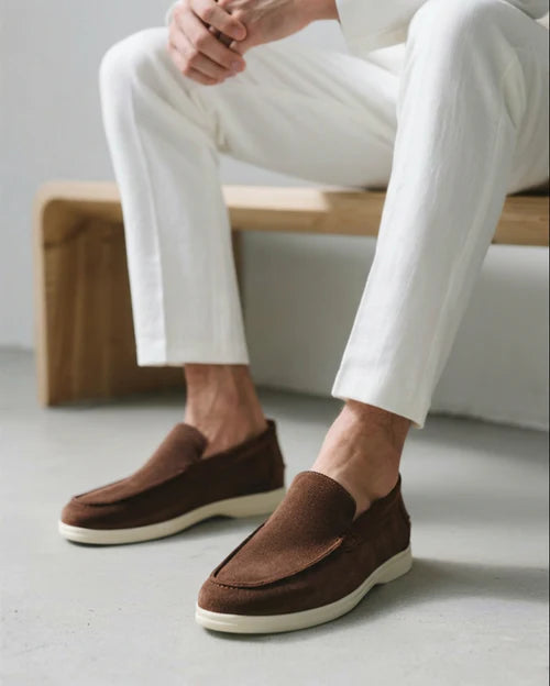 Baumont Club Suede Loafers – Luxurious Suede Slip-Ons with Orthopedic Support Insole