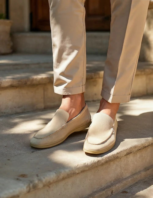 Premium Suede Loafers - Baumont Club Luxury Slip-Ons with Supportive In-Sole