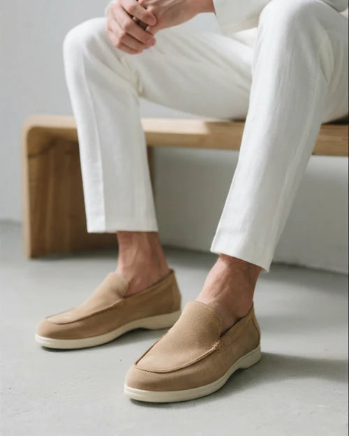 Baumont Club Suede Loafers – Luxurious Suede Slip-Ons with Orthopedic Support Insole