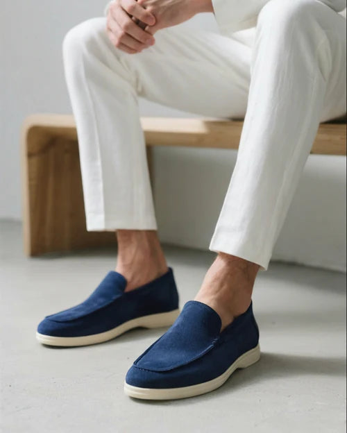 Baumont Club Suede Loafers – Luxurious Suede Slip-Ons with Orthopedic Support Insole