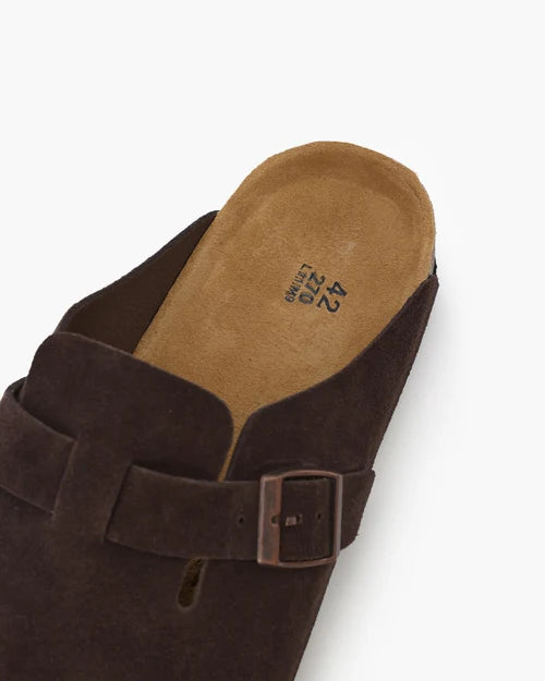 Baumont Club Suede Clogs – Luxe Calf-Suede Slip-Ons with All-Leather Insole