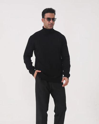 Gstaad Merino Wool Turtleneck | Premium Wool Blend with Modern Fit