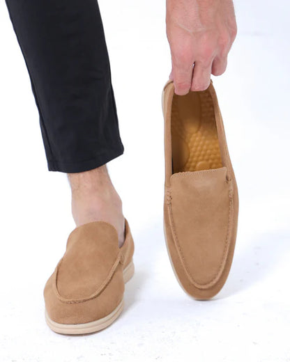 Premium Suede Loafers - Baumont Club Luxury Slip-Ons with Supportive In-Sole