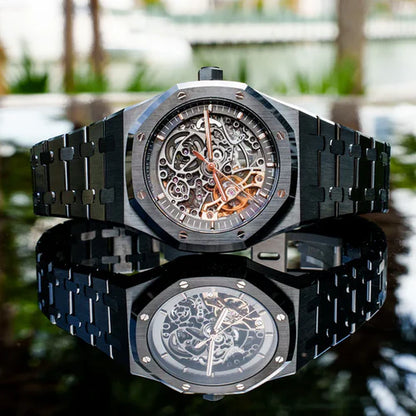 B.Club Watch Obsidian Reveal Automatic Skeleton