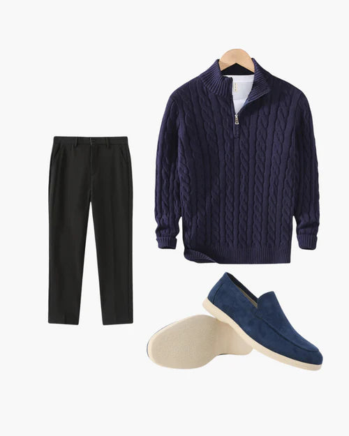 “Amsterdam Stroll” Outfit Bundle | Cape Town Linen, Zanzibar Linen Pants & Suede Loafers