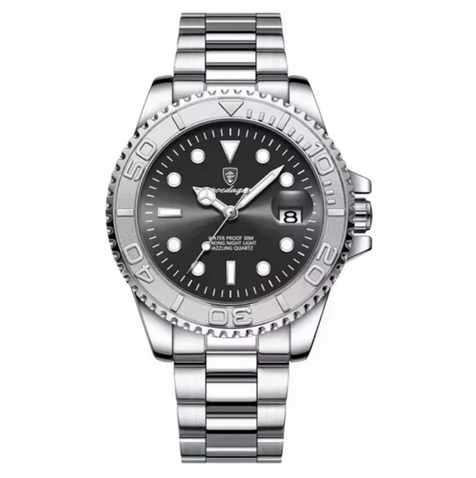 Neptune Platinum Bezel Automatic Luxury Diver Watch for Professional Seafarers