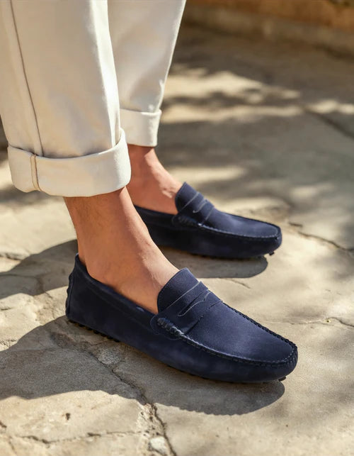 Baumont Club Suede Clogs - Luxe Calf-Suede Slip-Ons with All-Leather Insole
